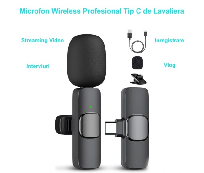 Microfon Wireles K9 Prof de Lavariera - Tip C