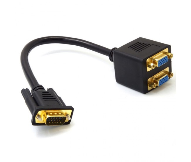 Spliter VGA Tata-2 VGA Mama/Negru