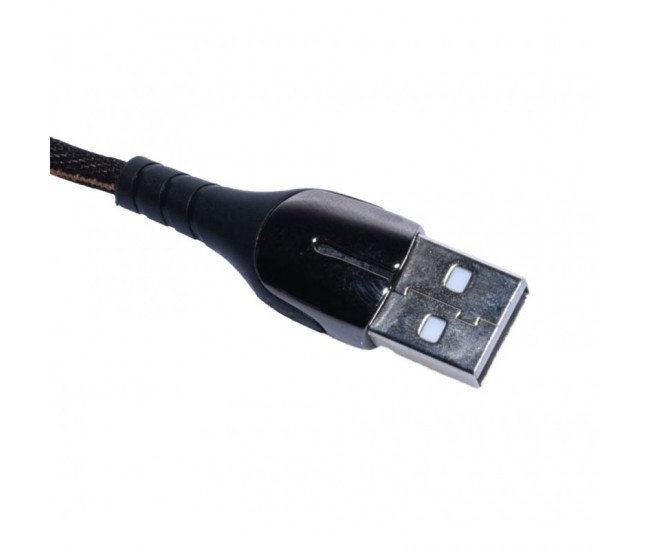 Cablu de Date Usb la Micro Usb, Panzat cu Lumina / 200cm - V30