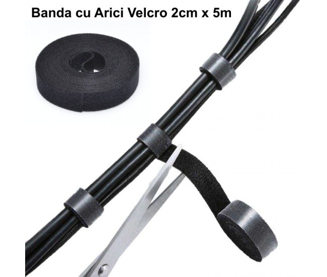 Banda cu Arici Velcro 2cm x 5m