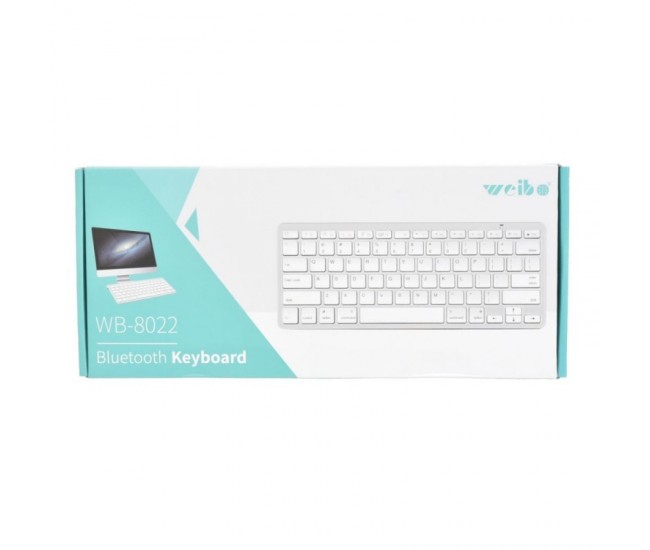 Tastatura Slim Argintie cu Bluetooth WB-8022