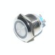 Intrerupator Push Metalic cu Led  19mm / 24v cu Revenire