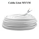 Cablu Electric Litat MYYM Alb 2x1mm/100ml