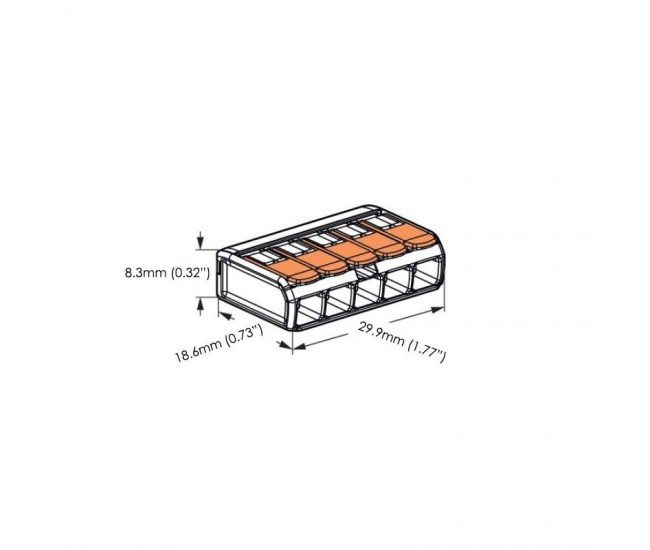 Conector Doza NOU 5 Fire 4KV / 32A, PCT-415