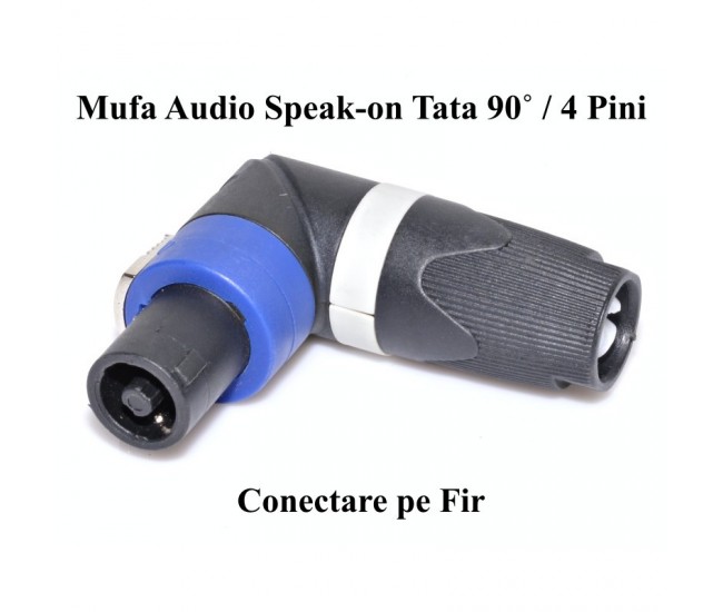 Mufa Difuzor Cot 90˚ Speakon Tata 4 Pini