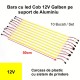 Bara de Led COB 12V Galben, 50cm x 10buc/set