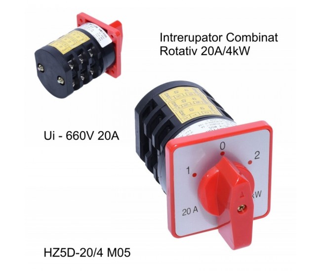 Comutator Rotativ 3 Came 1-0-2 / 20A - M05/3