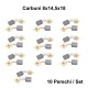 Perii Colectoare Carbuni 8x14,5x18 / 10Set/Punga