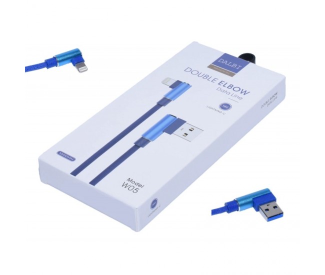 Cablu de Date USB - iPhone Lightning la 90˚ Panzat - W05