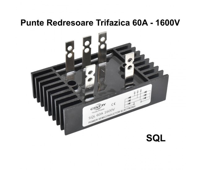 Punte Redresoare Trifazica 60A - 1600V / SQL-6016