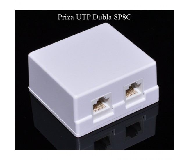 Priza Dubla de UTP 2 x 8P8C/CAT5