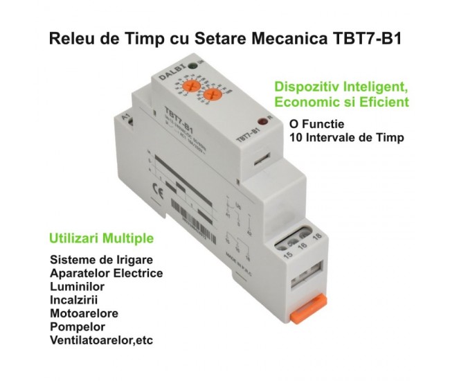 Releu de Timp si Interval, pe Sina Din / TBT7-B1