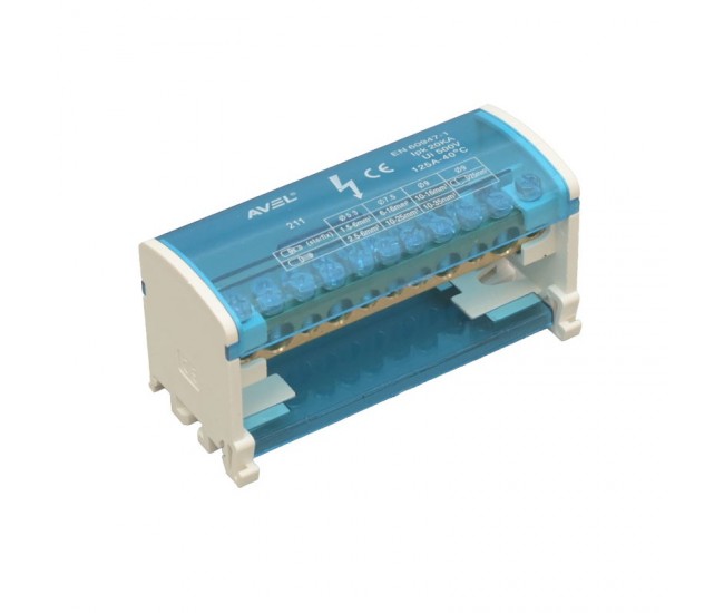 Bloc de Distributie Electric 211 - 125A / 500V 1,5-25mm / 2,5-35mm