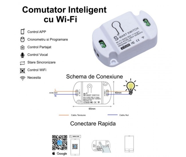 Tuya Smart WiFi Intrerupator/10A