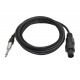 Cablu Audio Jack 6,3 tata MO - Spik-on Tata Prof - 6mm / 3m