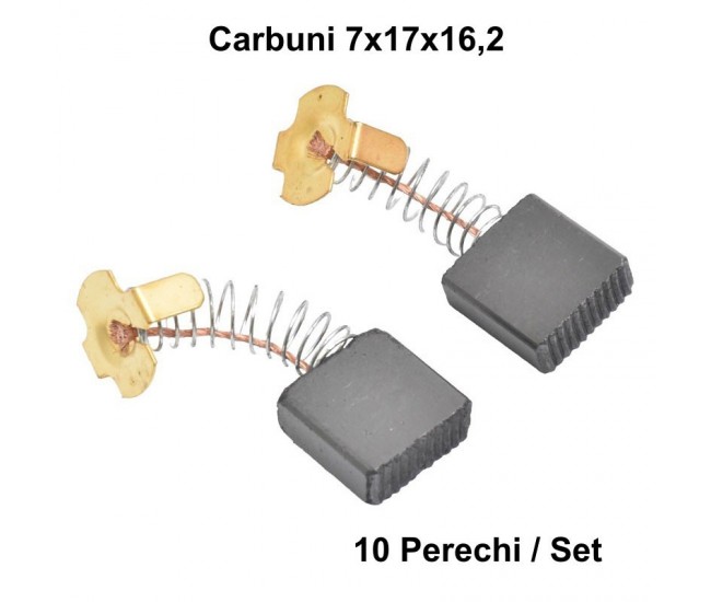 Perii Colectoare Carbuni 7x17x16,2 / 10Set/Punga