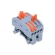 Conector de Șina 4 Poli Cap Dublu PCT-224