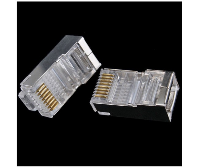 Mufa FTP-UTP Metal RJ45 100b/set