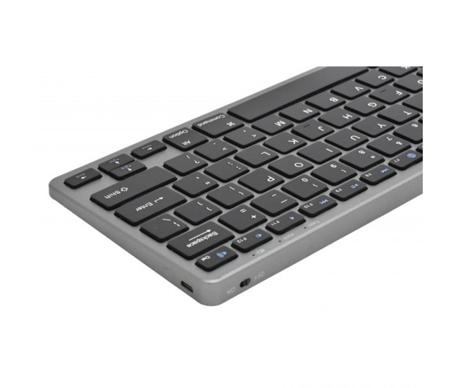 Tastatura Slim Neagra Wireless si Bluetooth WB-8055