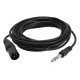 Cablu Audio Jack 6,3mm Tata - Xlr Tata / 5m