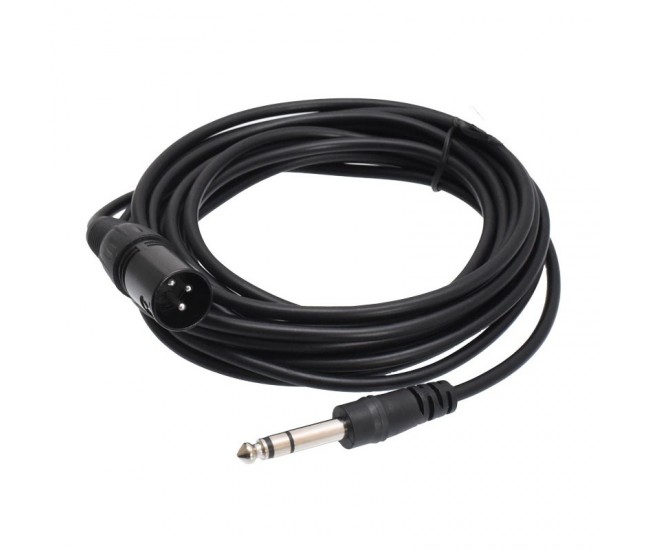 Cablu Audio Jack 6,3mm Tata - Xlr Tata / 5m