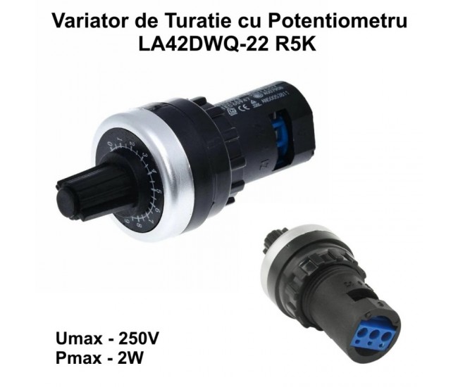 Intrerupator cu Potentiometru Rotativ de Viteza LA42DWQ-22 / 5K