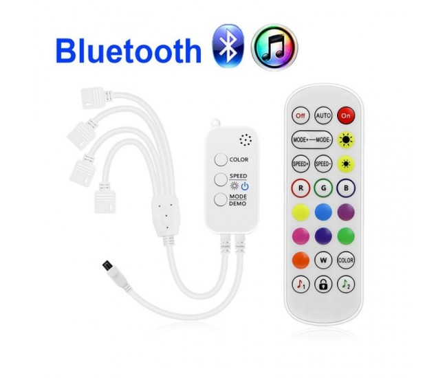 Controler RGB 4-1 cu Bluetooth si Telecomanda