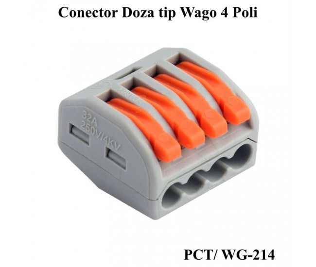 Conector Doza 4 Fire 4KV / 32A, PCT-214