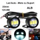 Led Auto 23mm cu Suport / 12V - 9W / ALB, 2 Buc/Set