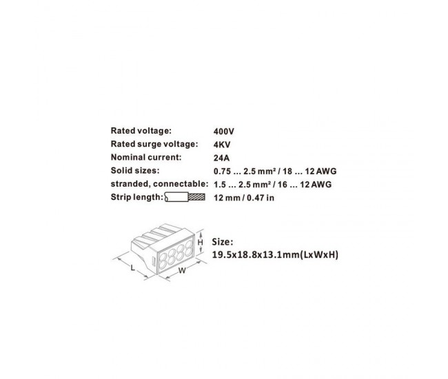 Conector Doza Rapid 8 Fire, PCT-108