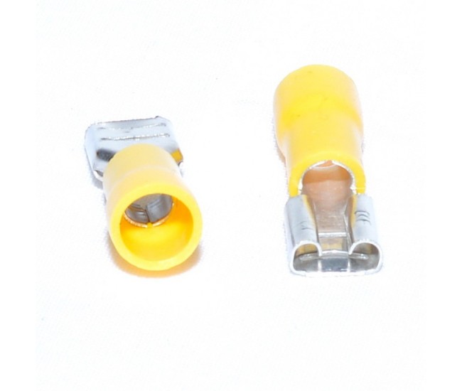 Papuc Electric Galben Mama 6,3mm ,100buc/set