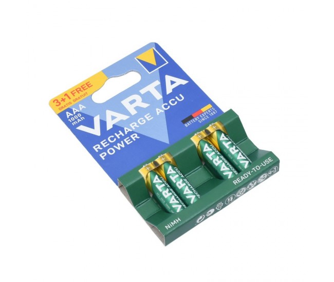 Acumulatori Reincarcabili Varta R3 AAA NI-MH 1000mAH, 4buc/set