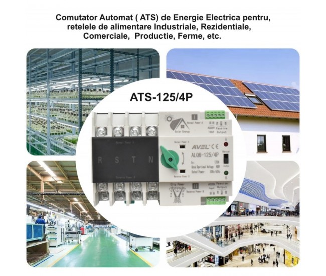 Comutator Automat de Transfer Fotovoltaic - ATS 125/4P