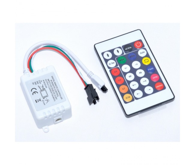 Controler Dinamic pentru Led RGB cu IR, 24T-3Fire