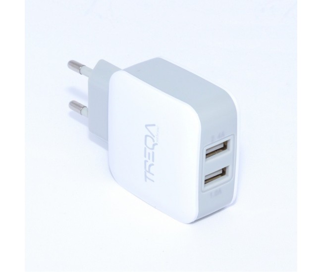 Incarcator Retea - 2 x USB / 2,4A TREQA