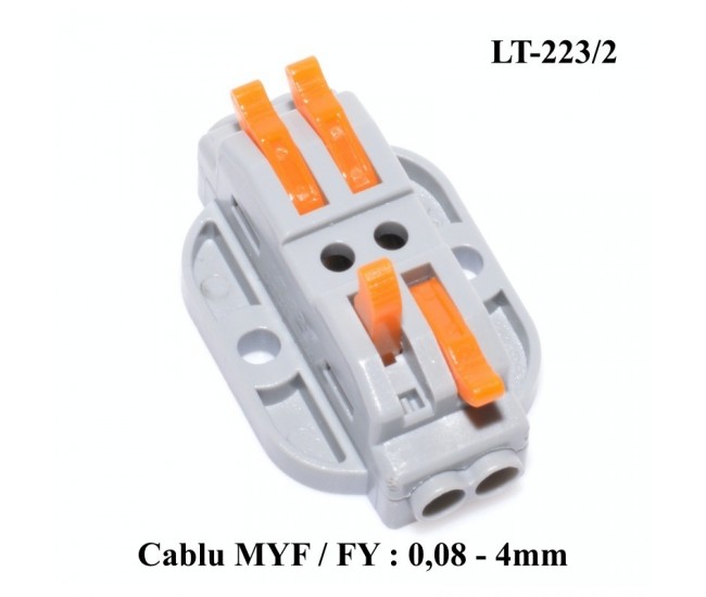 Conector Doza 2-2 pentru Cablu, LT-223/2