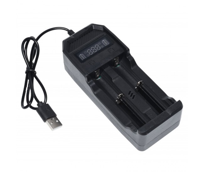 Incarcator Digital LI-ion 2 x 3,7V cu USB