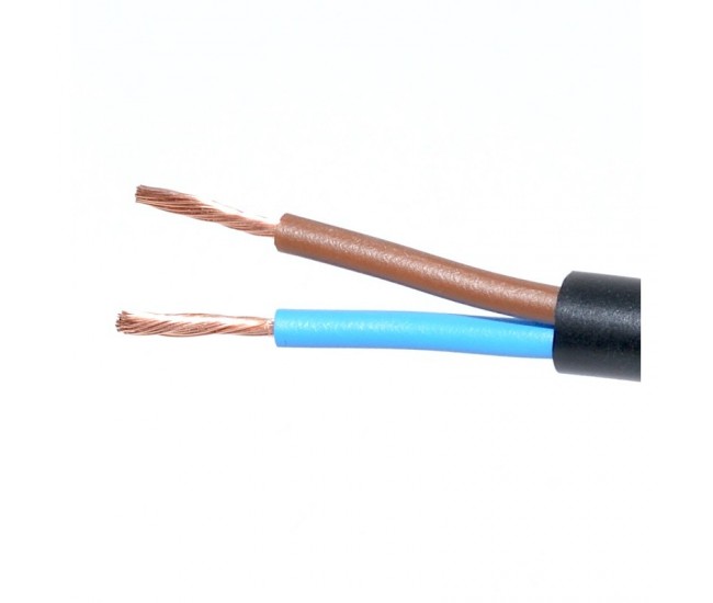 Cablu Electric 2x1,5mm MYYM Litat (Negru)