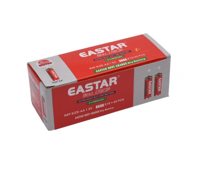 Baterie Eastar R6 - AA 1,5V Nealcalina Heavy Duty - Cutie/40Buc