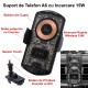 Suport Auto A6 cu Incarcare Wireless 15W si Touch Control