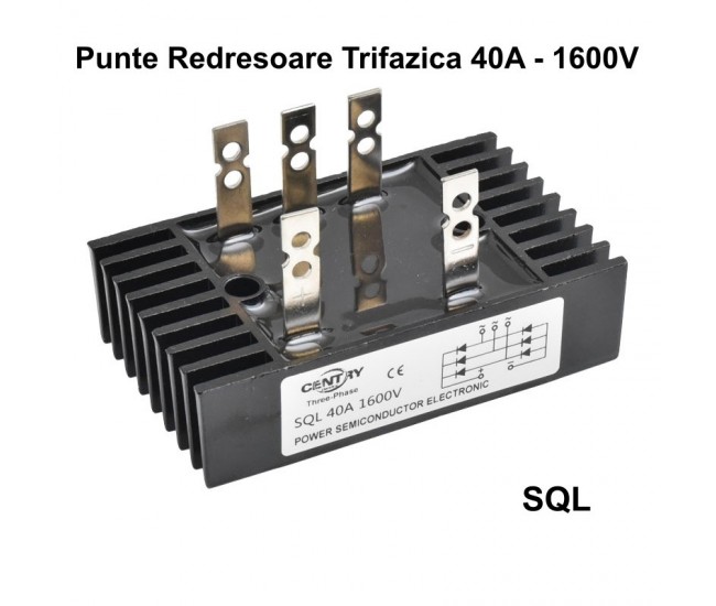 Punte Redresoare Trifazica 40A - 1600V / SQL-4016