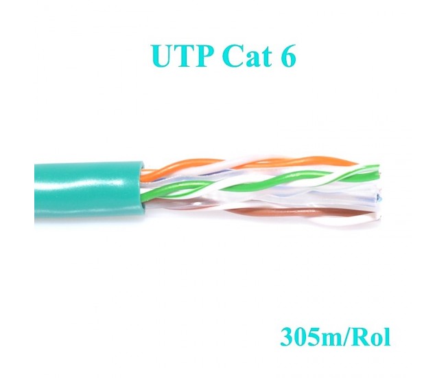 Cablu UTP Cat 6 Cupru Integral 8 Fire Ted, 305m/Rol