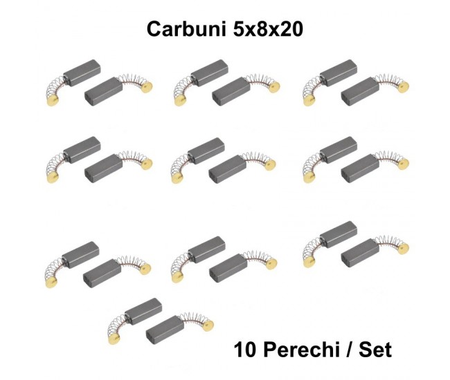 Perii Colectoare Carbuni 5x8x20 - o / 10Set/Punga