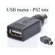 Adaptor USB mama - PS2 tata