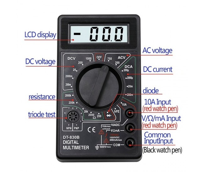 Multimetru Digital DT-830B