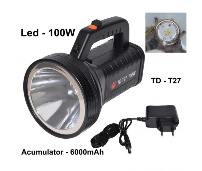 Lanterna T27 cu Led 100W