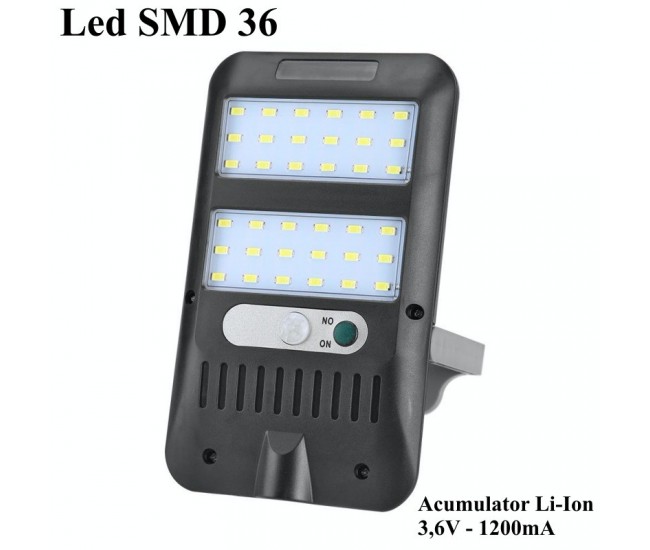 Lampa Solara cu 36 Led SMD, JX-228