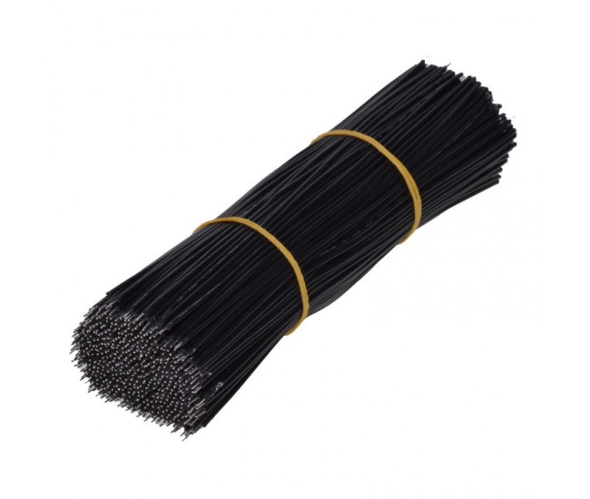 Cablu 15cm Negru 24AWG, 100Buc