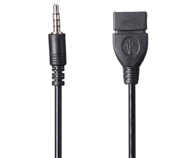 Cablu OTG Jack 3,5mm - USB Mama, 20Cm