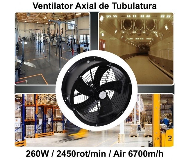 Ventilator Axial de Tubulatura 400mm / 260W - YWF-400